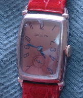 Art deco Bulova circa 1936 -pink gold filled